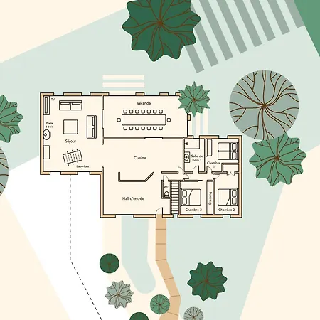 Ferienhaus Refuge Des Amis La Verrie